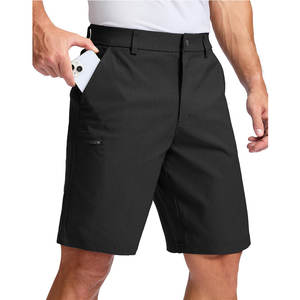 Smart Casual Chino Shorts <b>Men</b> Twill Cotton Bottoms Slim Fit Plain <b>Khaki</b> Summer Trousers Classic Social Short Pant - Product Image 6