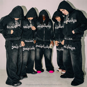 Sweat à capuche Streetwear en coton unisexe Sweat à capuche d'hiver à impression numérique avec broderie 3D et logo personnalisé, poids lourd et respirant, séchage rapide - Product Image 2