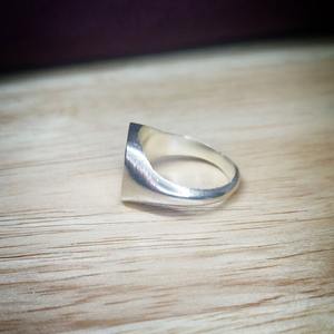 2025 High Quality Sterling Silver 925 Square 12mm Signet <b>Ring</b> <b>for</b> <b>Men</b> Women Engraving DIY Gemstone Setting Jewelry Making Base - Product Image 6