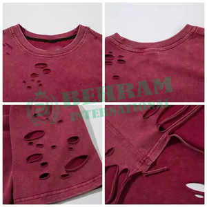 เสื้อยืดคอกลมทรงหลวมสำหรับผู้ชาย น้ำหนักเบา ไหล่ตก ราคาดีที่สุด ผลิตในปากีสถาน เป็นมิตรต่อสิ่งแวดล้อม ผ้าฝ้ายออร์แกนิค 100% ป้องกันการเป็นขุย - Product Image 4