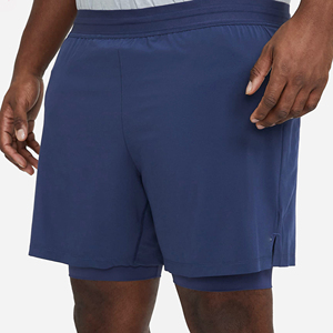 Venta al por mayor de alta calidad de moda logotipo personalizado verano Leggings Spandex gimnasio pantalones cortos hombres - Product Image 5