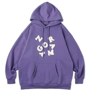 Sweat à capuche pour homme en coton 100% de 400 g/m² doublé, style automne, coupe oversize, idéal pour la personnalisation, qualité supérieure et grammage lourd - Product Image 2