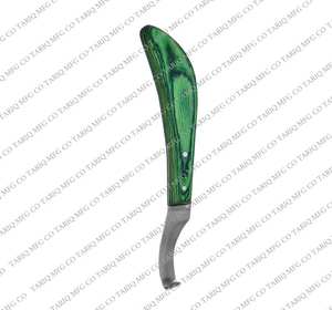 Cuchillo de pezuña de herrador Premium Herramienta profesional de acero inoxidable para recortar pezuñas de caballo de TARIQ MFG CO CE ISO EU - Product Image 6
