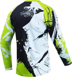 Maillot de sport de course sur mesure à manches longues, uniforme de motocross pour adultes, imprimé taille XL, respirant avec nom d'équipe - Product Image 4