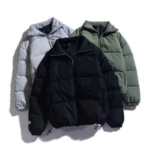 Custom Wholesale Unisex Winter Puffer <b>Jacket</b> <b>Lightweight</b> Quilted Insulated Stand Collar Warm Polyester Nylon Puffer Coat - Product Image 5