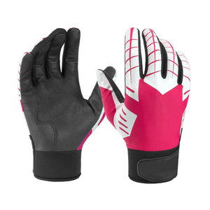 Gants de baseball de qualité professionnelle personnalisables directement en usine Gants de frappeur en cuir avec taille et design personnalisés - Product Image 3