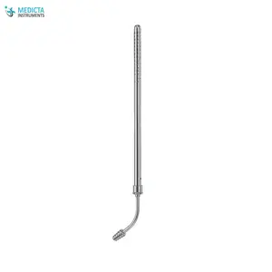 POOLE Suction Tube Curved - Cardiovascular Instruments