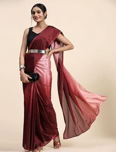 ชุดส่าหรีสำหรับผู้หญิงพิมพ์ลายแพดดิ้งเนื้อนุ่มจากอินเดียและปากีสถาน - Product Image 3