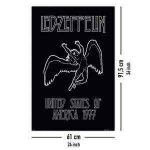 Led Zeppelin Icarus <b>Poster</b> on Canvas Black Frame Wall Decor - Product Image 4