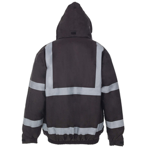 Ropa de Trabajo de Seguridad, Sudadera con Capucha de Alta Visibilidad Reflectante para Hombre, Chaqueta de Uniforme de Trabajo de Seguridad Más Cálida - Product Image 2
