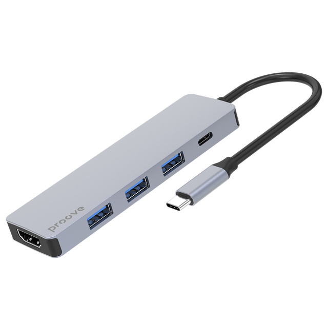 HUB Proove Iron Link 5 in 1 3 USB+1 Type-C+HDMI