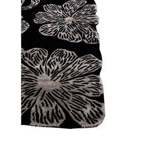 Hacienda Floral & Striped <b>Hand</b> <b>Tufted</b> Wool & Viscose <b>Rug</b> Tra-14861 Rectangular Plush for Home Living Room or Hallway - Product Image 4