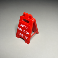 Pancarte de bureau imprimée en 3D « Je t'aime », ornement de la Saint-Valentin, décoration de table en plastique, cadeau
