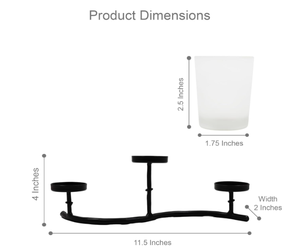 Lanternes porte-bougie pilier en verre transparent doré géométrique hexagonal conique haut, écologiques, avec impression personnalisée pour la maison - Product Image 3