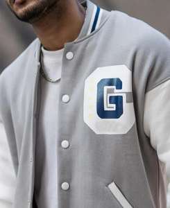 เสื้อแจ็กเก็ตเบสบอลสำหรับผู้ชายเสื้อแจ็กเก็ตเสื้อทีมเบสบอลสำหรับผู้ใหญ่ - Product Image 6