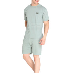 Conjunto de camiseta y pantalones cortos informales de verano para hombre personalizado transpirable y cómodo nuevo diseño hecho en Pakistán - Product Image 2