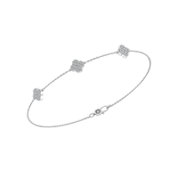 950 platine VVS Moissanite diamant trèfle Bracelet pour femmes 2025 tendance classique bijoux fins taux d'usine OEM inde cadeau