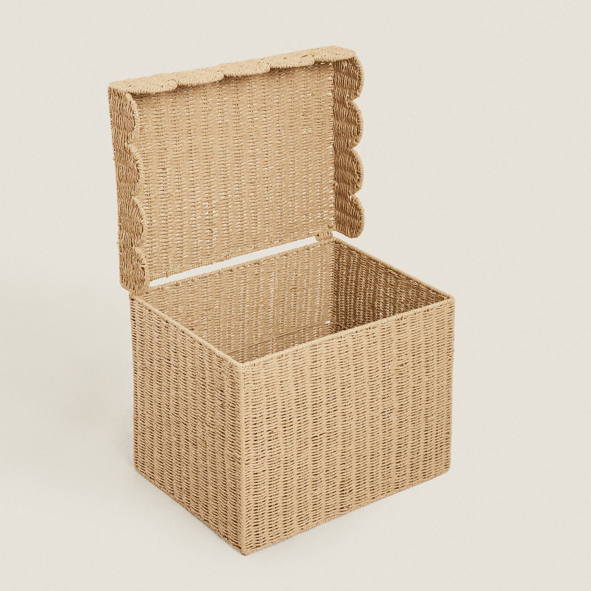 YSGLIFE Set van 3 rechthoekige opbergmanden van rotan geweven zeegras met deksel voor kleding, make-up, boeken en planken (klein/middel/groot