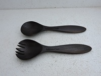 Juego de servidor de ensalada de cuerno Natural personalizado de la mejor calidad, utensilios de cocina decorativos de mesa, utensilios hechos a mano usados de la India