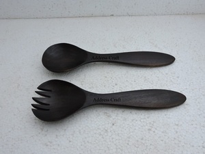 Ensemble de service à salade en corne naturelle personnalisé de meilleure qualité Ustensiles de cuisine décoratifs de table utilisés à la main Fabricant d'Inde - Product Image 3