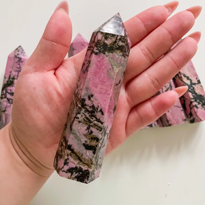 หินธรรมชาติโรโดไนท์แบบเหลี่ยมเพชรพลอยสูงโรโดไนท์แบบเหลี่ยมเพชรพลอย - Product Image 3