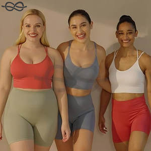 Sujetadores deportivos con espalda cruzada, sujetadores cortos con tiras acolchadas, entrenamiento de Yoga, Fitness, actividades de bajo impacto, cómodo, elegante, soporte activo - Product Image 2