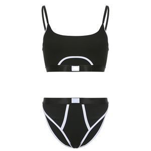 ชุดเซ็ตเสื้อครอปและกางเกงขาสั้นผู้หญิงสำหรับฤดูร้อน ผลิตตามสั่ง แบรนด์ส่วนตัว ผ้าฝ้าย 100% เป็นมิตรกับสิ่งแวดล้อม ระบายอากาศได้ดี - Product Image 2