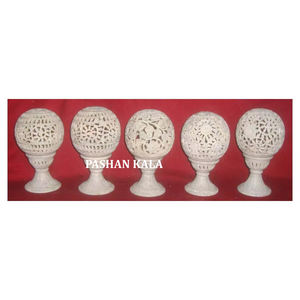 Porte-bougie chauffe-plat en pierre de savon naturelle de forme ronde, motifs assortis, pour la décoration de la maison, pour grossistes et fournisseurs - Product Image 1