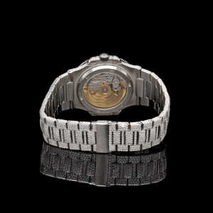 Nouvelle montre de diamant Moissanite de clarté VVS à la mode de haute qualité conception du fabricant indien de luxe en acier inoxydable pour les entreprises - Product Image 2