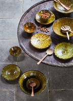 Bol à salade marocain en tamegroute fait à la main en jaune moutarde bols en céramique artisanaux ensembles de vaisselle décor à la maison disponibles 10