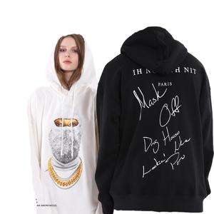 เสื้อฮู้ดผ้าหนาสำหรับนักออกแบบมีฮู้ดสะท้อนแสงเสื้อมีฮู้ดสำหรับทุกเพศเสื้อฮู้ดผ้าฝ้าย100% ขนาดใหญ่ออกแบบโลโก้ได้ตามต้องการ - Product Image 3