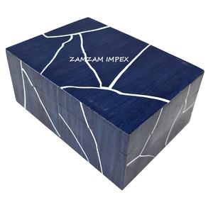 กล่องเครื่องประดับสำหรับตกแต่งแบบฝังเรซินสุดหรูออแกไนเซอร์ที่ทำด้วยมือพร้อมขนาดที่กำหนดเองสำหรับการจัดเก็บแหวน - Product Image 1