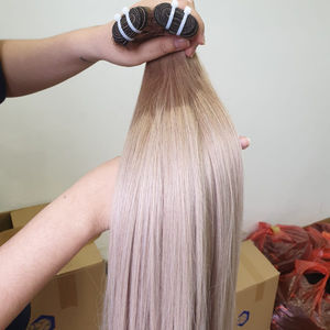 SDD Os Cheveux Raides Colorés Cheveux Vierges Vietnamiens Remy Grade 8-32 pouces Toutes Les Couleurs Haute Qualité Meilleur Prix De Gros Pas D'enchevêtrement - Product Image 1