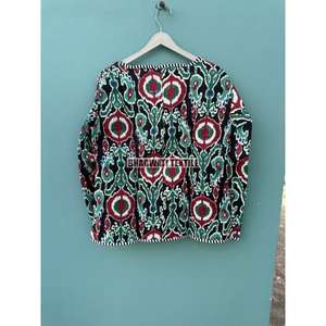 Veste matelassée en coton bohème fleuri imprimé Patchwork manteau Streetwear réversible pour l'automne hiver Style Boho - Product Image 2