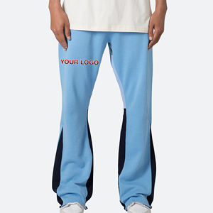 OEM/ODM personalizado Chenille bordado Logo recto de pierna ancha Baggy Joggers pantalones de chándal relajado Baggy Fit Hip Hop Gym Wear Pantalones - Product Image 1