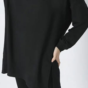 Women's Modest Fashion Casual Wear Hoodies Sweatshirts Set Latest <b>Islamic</b> Design Knitted <b>Printed</b> 100% Cotton Clothing Winter - Product Image 4