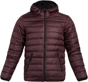 Waterproof Breathable Windproof Woolen Casual Winter Polyester Cotton <b>Packable</b> Puffer <b>Jacket</b> Hooded Letter Solid Pattern Front - Product Image 1