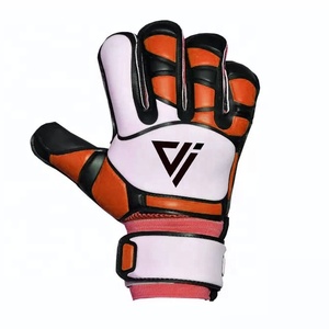 Gants de gardien de but professionnels personnalisables en latex allemand 4 mm, coupe négative, antidérapants, avec sangle de poignet réglable, légers et enroulables - Product Image 6