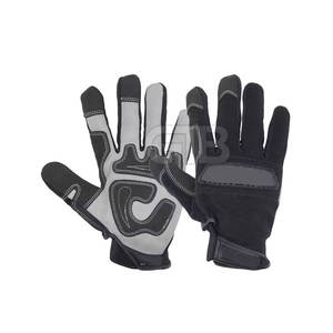 Guantes Mecánicos de Cuero Resistentes con Pantalla Táctil para Trabajo Pesado y Deportes, Calidad Premium, Ecológicos, de Secado Rápido y Transpirables - Product Image 1