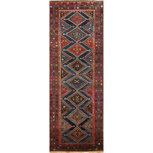 Kiaan Blue Hand Knotted Wool Rugs Geometric Pattern PAEM-3 for Home Use Imported From Jaipur Rugs US - Product Image 1