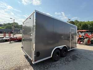 Remorque fermée à nez en V Outlaw 8.5x16 10K Remorque de transport de marchandises Remorque de transport lourd avec accès latéral - Product Image 4