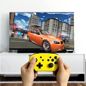 Myrva <b>Wireless</b> 2.4GHz Game Controller For Nintendo Switch Yellow Dual <b>Vibration</b> Mobile Gaming Joystick With Ergonomic Design - Product Image 3