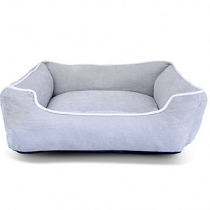 Luxury black velvet <b>dog</b> bed soft padded pet sofa bed with raised edges modern <b>design</b> for comfortable pet sleep - Product Image 6