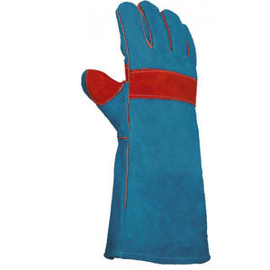 Gant BBQ personnalisé de qualité supérieure résistant au feu gants de soudage en cuir nouveauté 2025 - Product Image 3