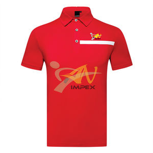Polo de hombre con logotipo de impresión personalizado de alta calidad, camiseta Polo de hombre flexible de Material personalizado - Product Image 4