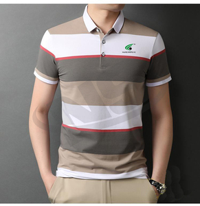 Polos unis et imprimés de haute qualité pour hommes, polos à manches courtes, design personnalisé, style tendance, meilleur prix approvisionnement OEM - Product Image 6