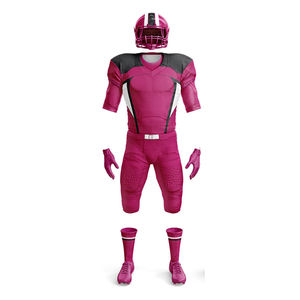 Short Sleeve Summer Breathable Anti-Bacterial UV Protection 100% Polyester Custom <b>Designed</b> American Football Uniform OEM - Product Image 5