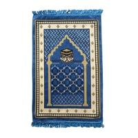 Tapis de prière personnalisé, tapis islamique musulman, tapis de prière épais, vente en gros, couleur unie, teint, tapis de prière islamique