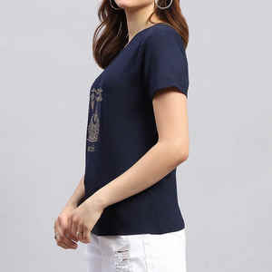 เสื้อยืดผู้หญิงแขนสั้นพิมพ์ลายดีทีจีแฟชั่นลำลอง - Product Image 4
