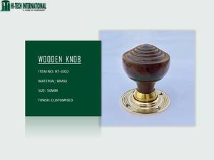 Perilla de puerta con anillo de madera, perilla de puerta victoriana, Hardware al por mayor, alta calidad, fabricante a granel - Product Image 5